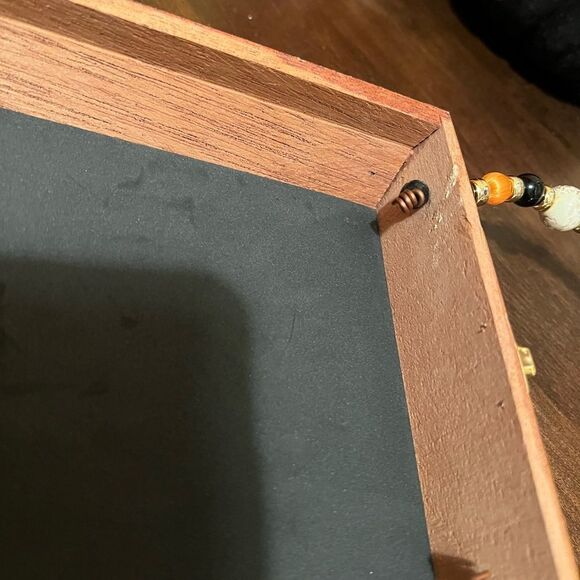 VINTAGE CIGAR BOX PURSE FALL COLORS - Picture 9 of 11